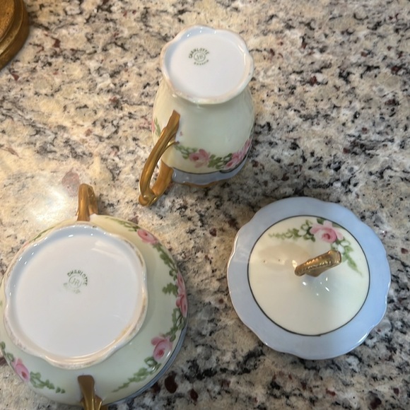Antique cream and sugar set - Picture 8 of 9